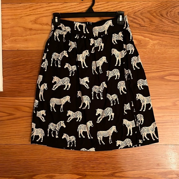 Anthropologie Zebra patterned skirt XS - Picture 1 of 3